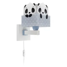 DĚTSKÉ NÁSTĚNNÉ SVĚTLO PANDA MODRÁ