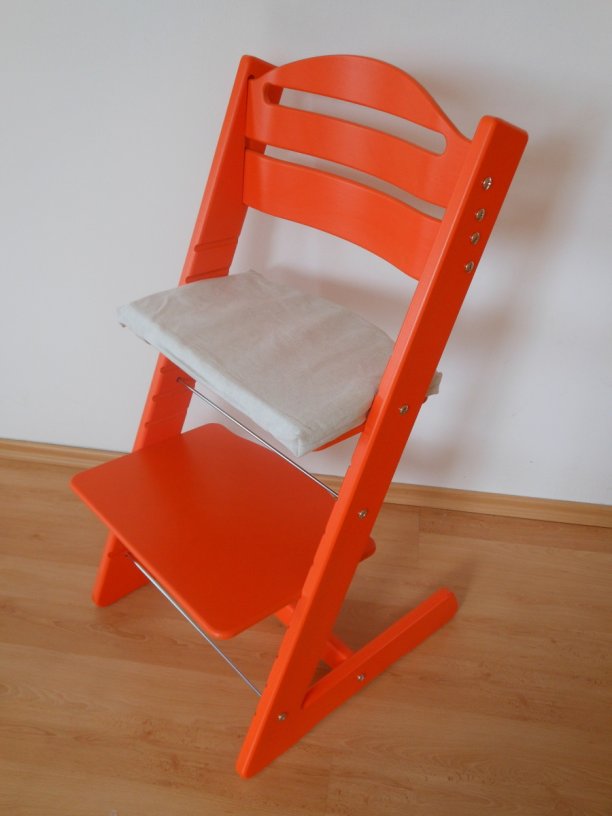 DĚTSKÁ ROSTOUCÍ ŽIDLE JITRO BABY ORANŽOVÁ Pokojík