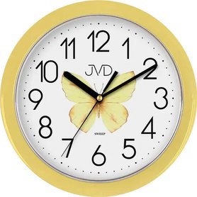 detske_hodiny_tiche_motyl_zluty