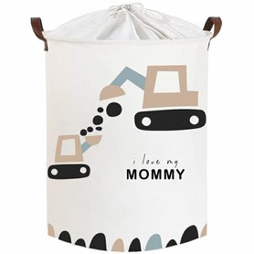 KOŠ NA HRAČKY UZAVÍRATELNÝ - TRUCKS LOVE MOMMY